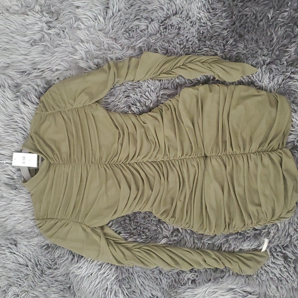 Ruffle mini dress long sleeve